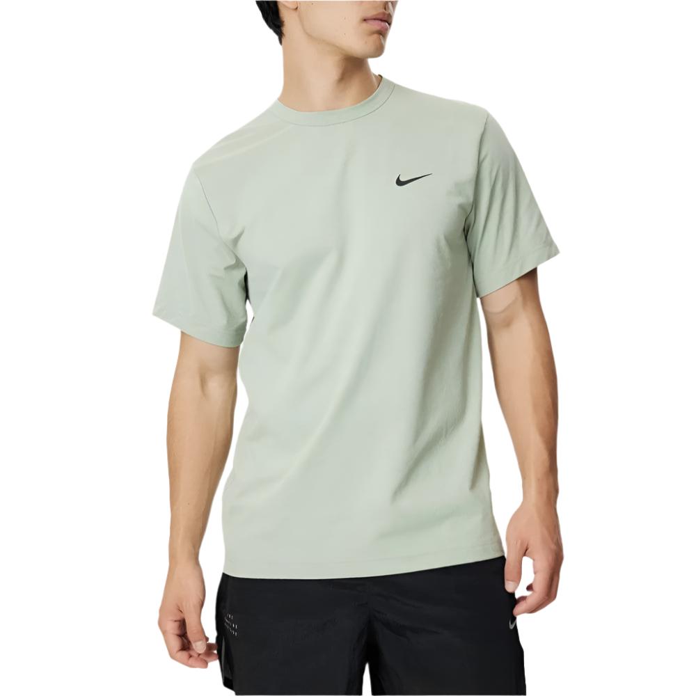 Nike Mens Dri-FIT UV Hyverse Short-Sleeve Fitness Top Tee - Jade Horizon/Black