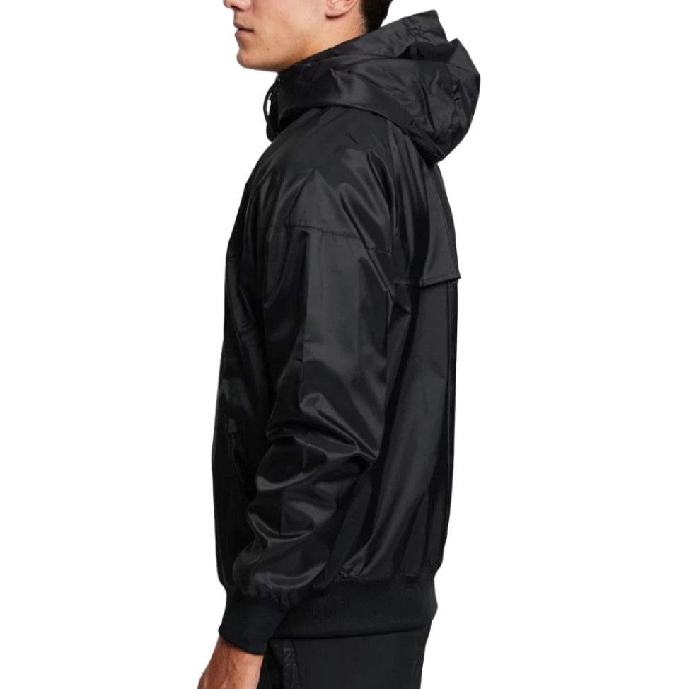 Nike Mens Sportswear Windrunner Hooded Jacket - Black/White