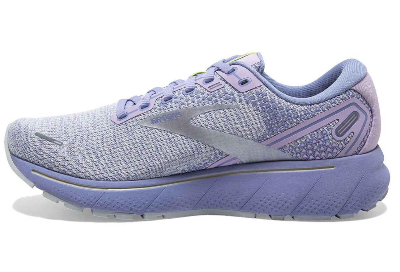 Brooks Women's Ghost 14 Running Shoes - Lilac/Purple/Lime