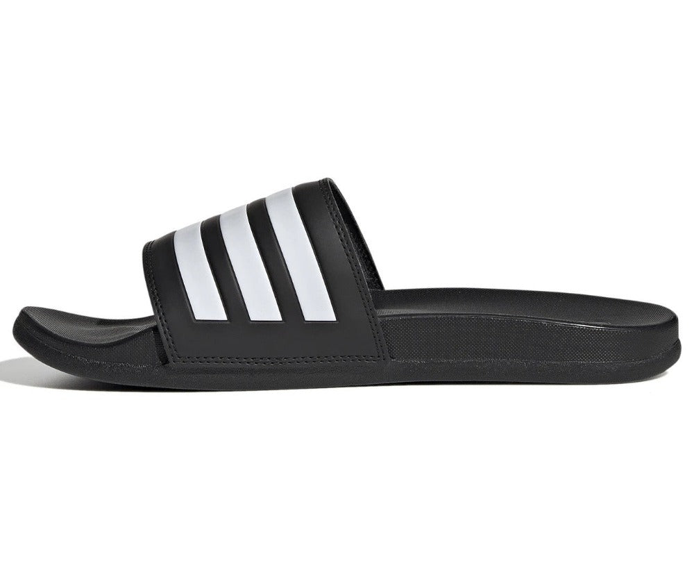 Adidas Unisex Adilette Comfort Slides - Core Black/Cloud White