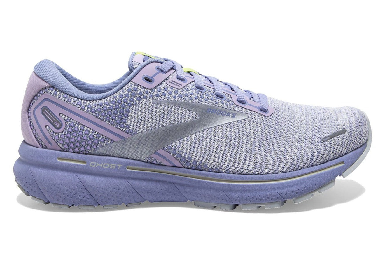 Brooks Women's Ghost 14 Running Shoes - Lilac/Purple/Lime