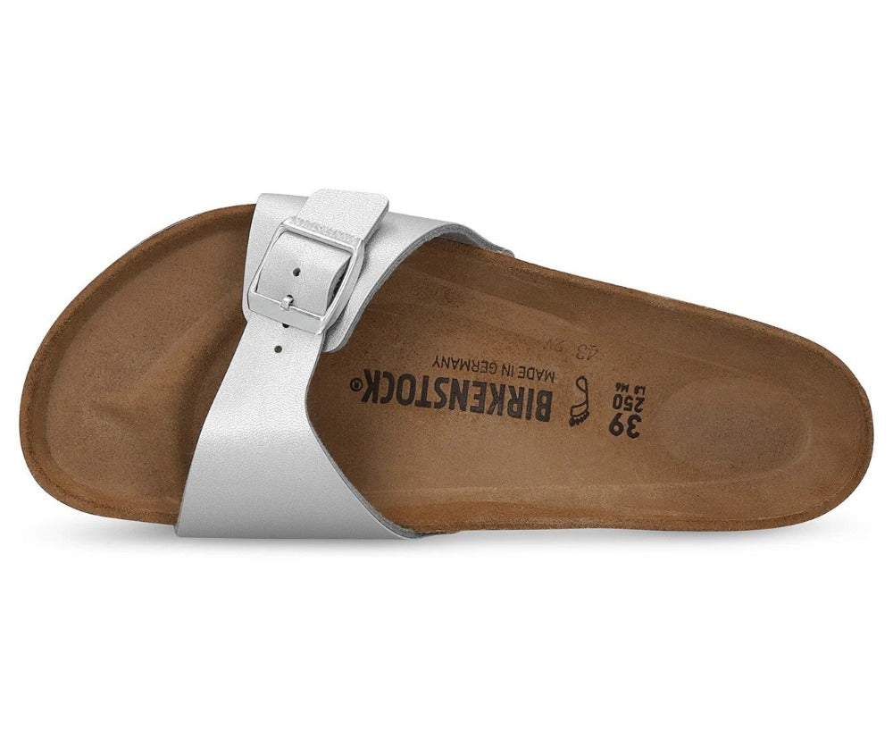 Birkenstock Unisex Madrid Regular Fit Sandals - Silver