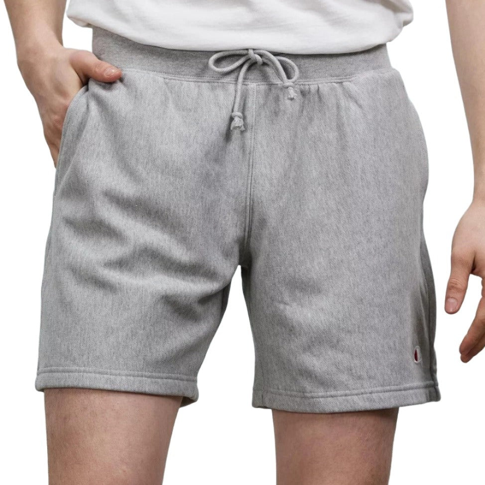 Champion Mens Reverse Weave Terry Shorts - Oxford Heather