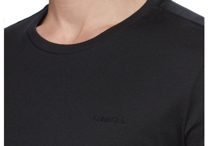 Calvin Klein Men's Prima Cotton Crew Tee / T-Shirt / Tshirt - Black Beauty