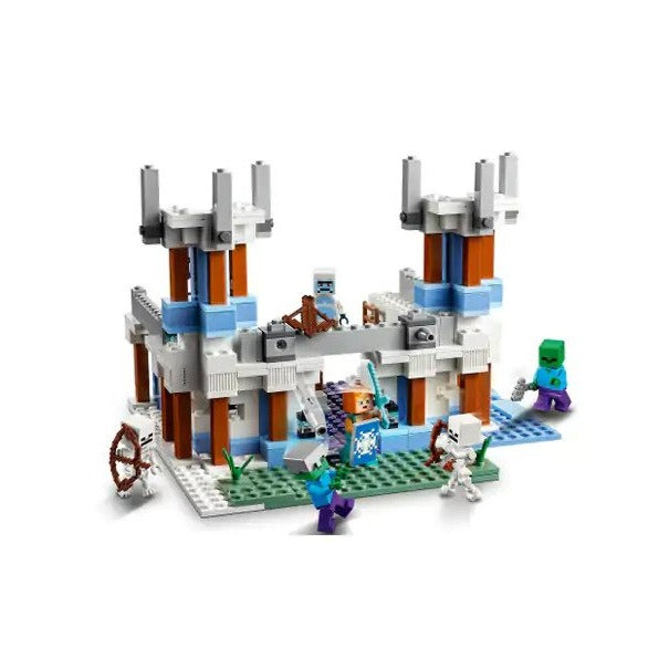 Lego Minecraft The Ice Castle Building Kit Fun Space Playset, Skeleton Gaming Toy For Kids Aged 8+ 21186