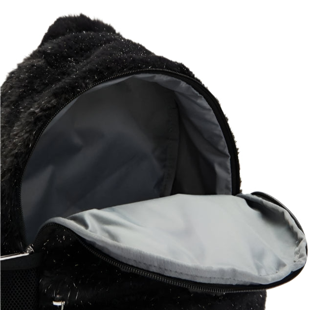 Nike Faux Fur Backpack - Black/ Black/ White