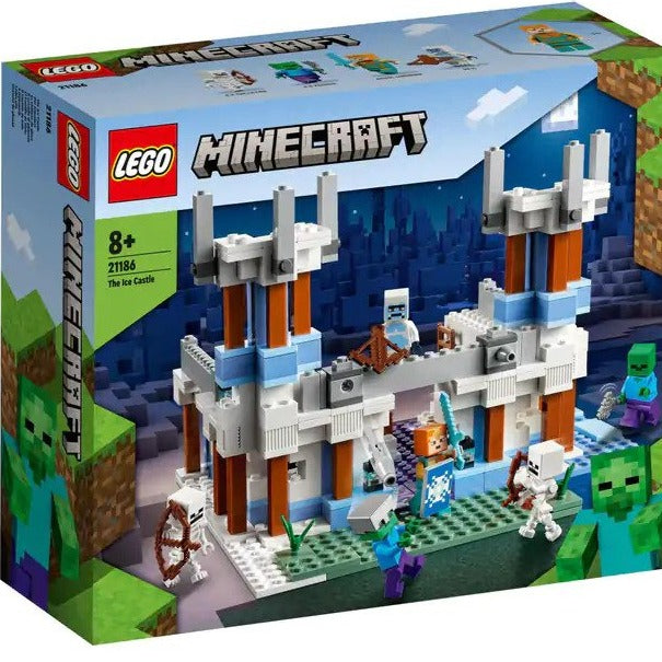 Lego Minecraft The Ice Castle Building Kit Fun Space Playset, Skeleton Gaming Toy For Kids Aged 8+ 21186