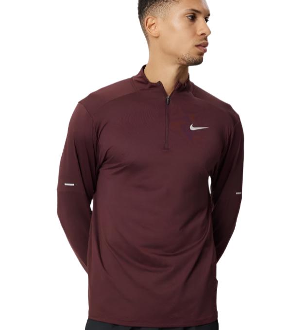 Nike Mens Dri-FIT Legend Fitness T-Shirt Tee - Burgundy Crush/Matte Silver