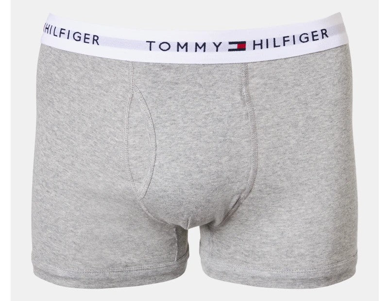 Tommy Hilfiger Men's Cotton Classics Trunks 3-Pack - Green Sea/Grey/Navy