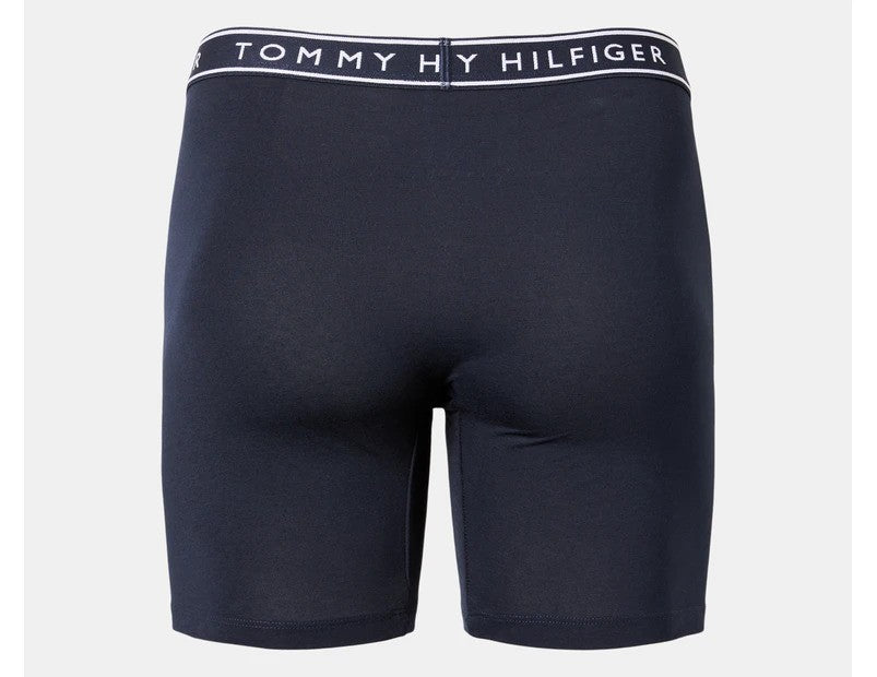 Tommy Hilfiger Men's Cotton Stretch Boxer Briefs 3-Pack - Blue Cloud/Deep Blue/Navy