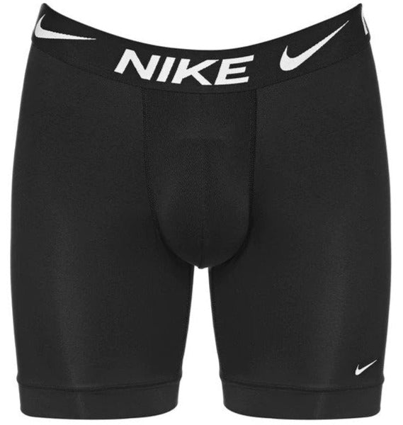 Nike Mens Dri-FIT Essential Micro Long Boxer Briefs 3-Pack - Black