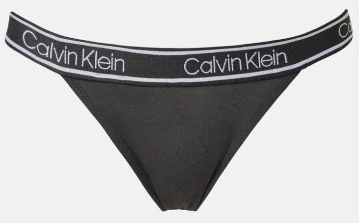 Calvin Klein Women's Bamboo Comfort String Cheeky Bikini Briefs 3-Pack - Ashford Grey/Nymph/Red Bud