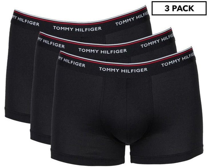 Tommy Hilfiger Men's Trunks 3-Pack - Black