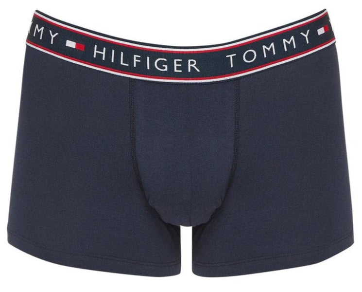 Tommy Hilfiger Men's Cotton Stretch Trunks 3-Pack - Blue