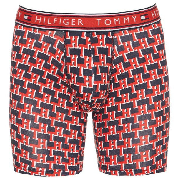 Tommy Hilfiger Men's Cotton Stretch Boxer Briefs 3-Pack - Paris Blue/Navy/Red