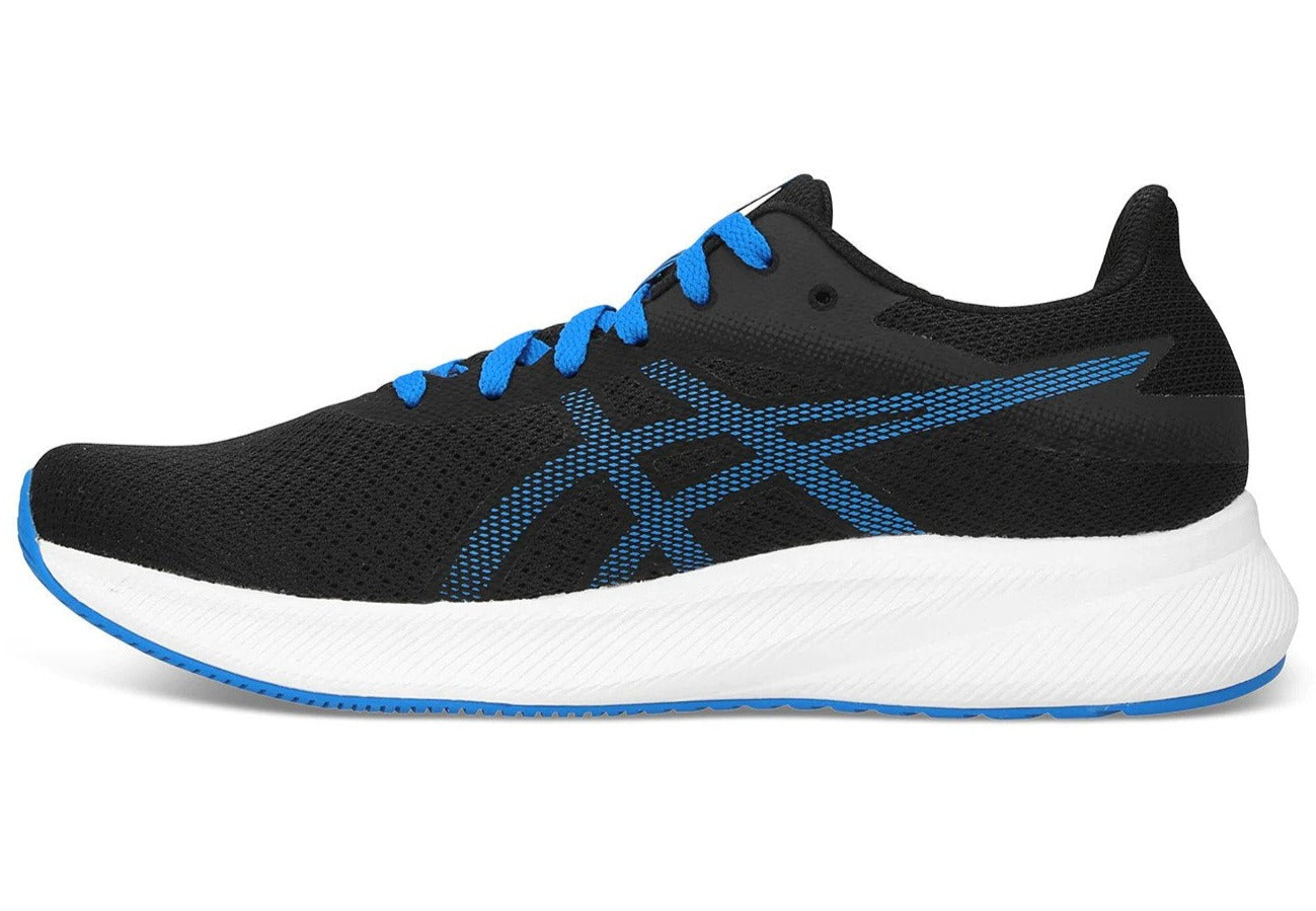 ASICS Men's Patriot 13 Running Shoes - Black/Electric blue