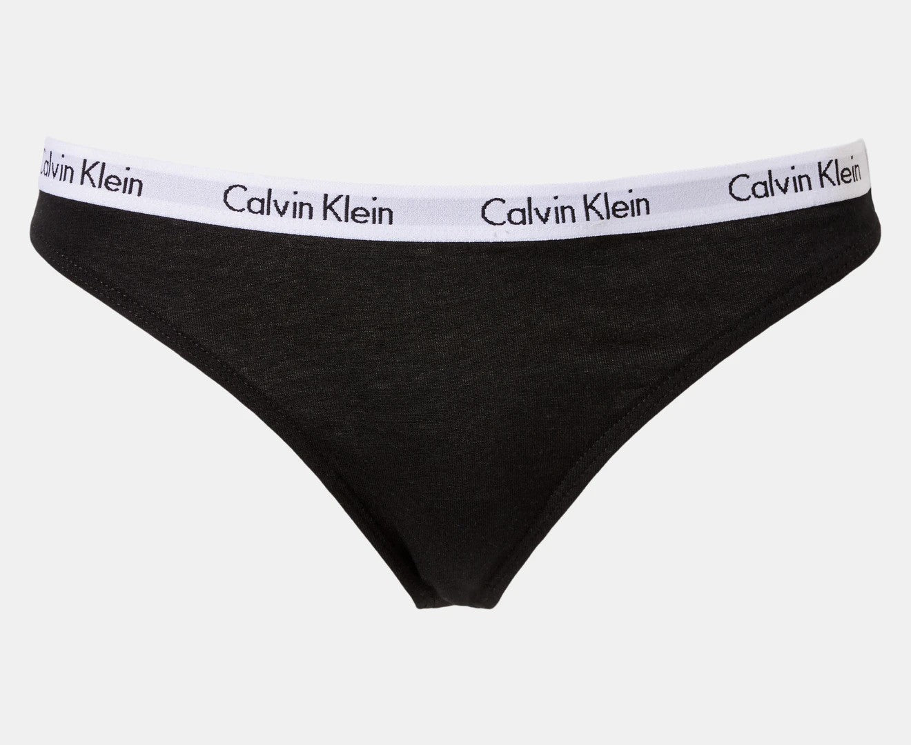 Calvin Klein Women's Carousel Thong 3-Pack - Black/Grey Heather/Scattered Leopard