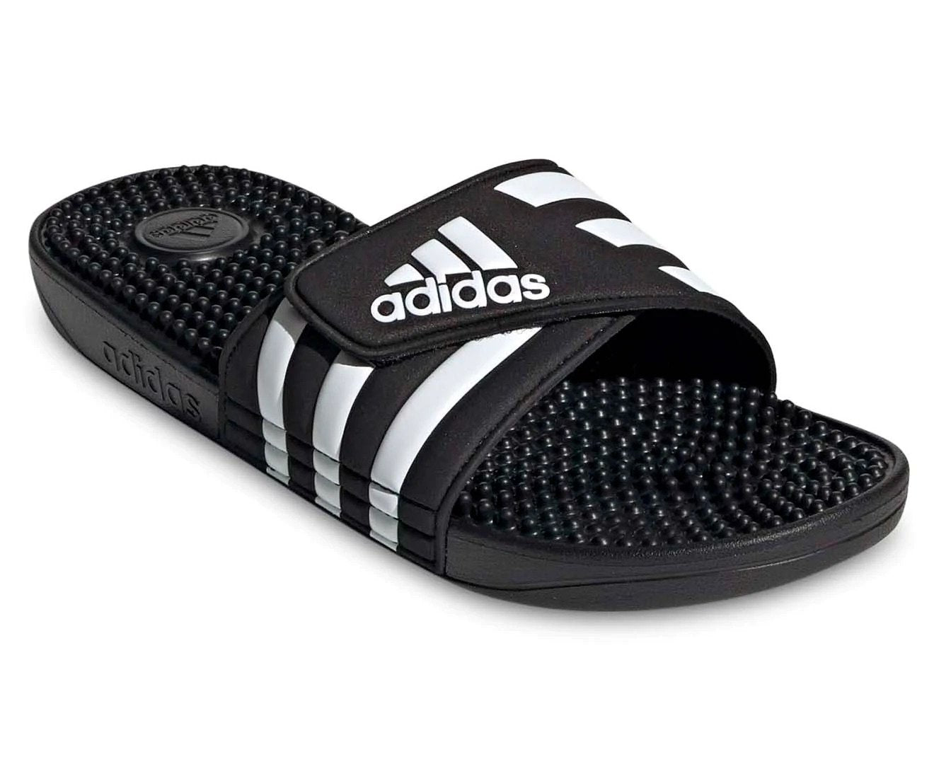 Adidas Unisex Adissage Massage Slides - Core Black/Cloud White