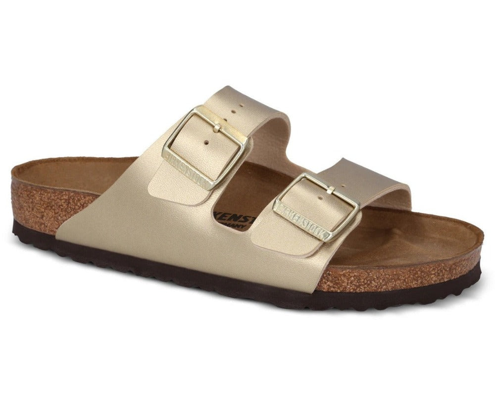 Birkenstock Unisex Arizona Regular Fit Sandals - Gold