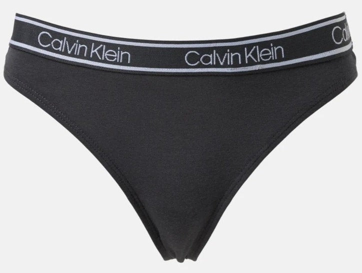 Calvin Klein Women's Bamboo Comfort Thong/String - Ashford Grey/Nymph/Red Bud