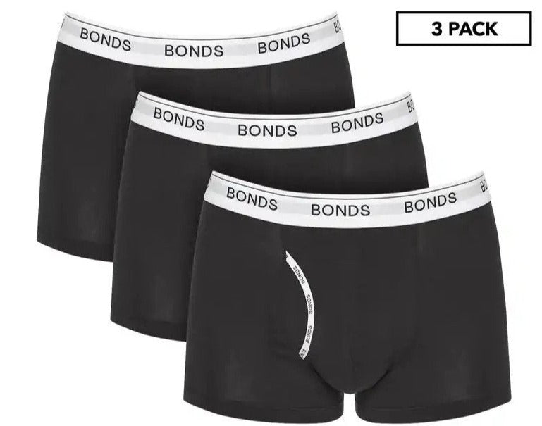 Bonds Men's Guyfront Trunks 3-Pack - Black