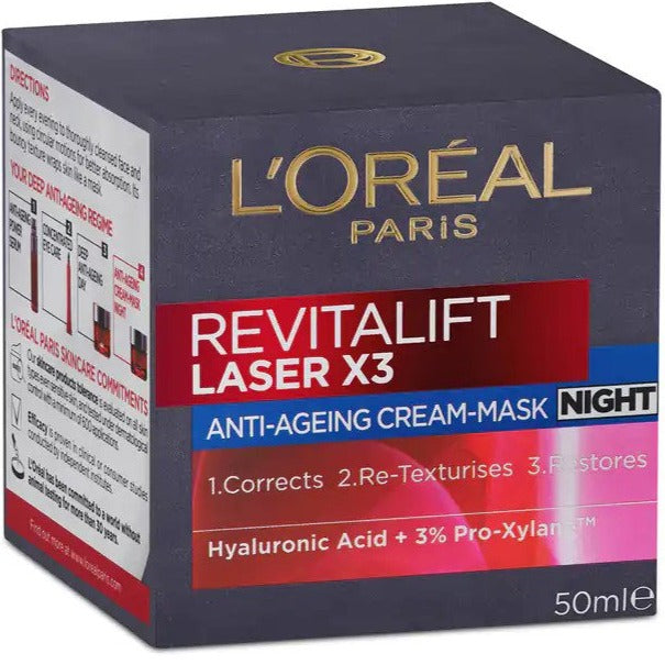 L'Oréal Revitalift Laser X3 Anti-Ageing Night Cream 50mL