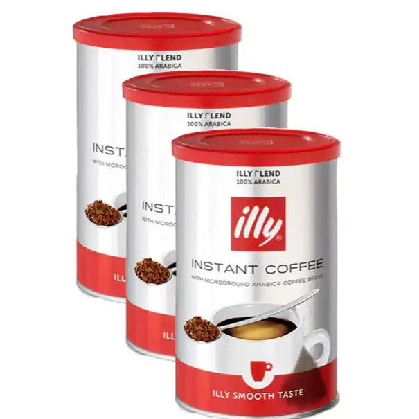 3x Illy Blend 95g Instant Smooth Arabica Coffee Sweet/Classic Roast Hot Drink