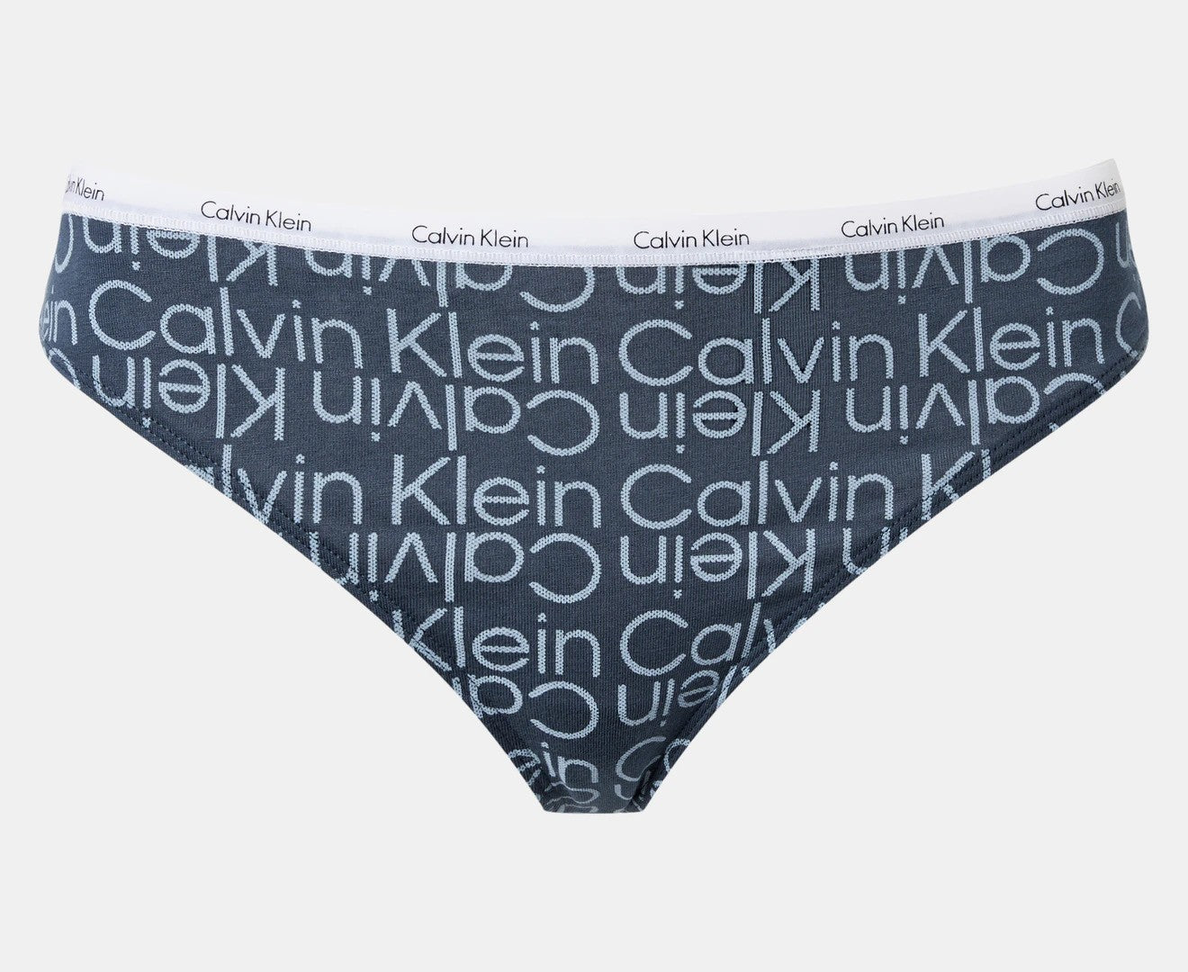 Calvin Klein Women's Carousel Thongs 5-Pack - Crayon Blue/Shore Line/Charcoal Heather/Black/Sketch