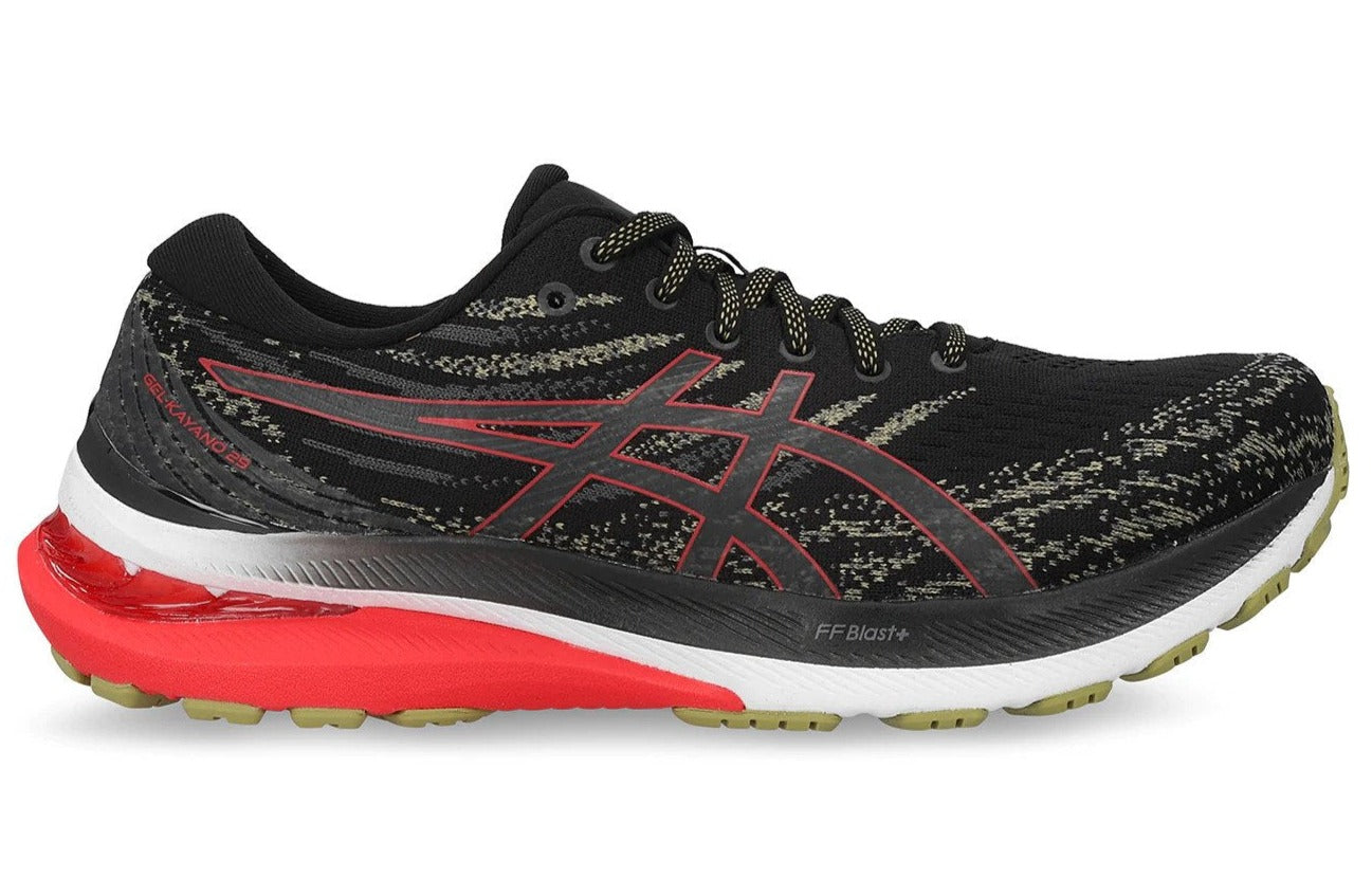 ASICS Men's GEL-Kayano 29 Running Shoes - Black/Electric Red