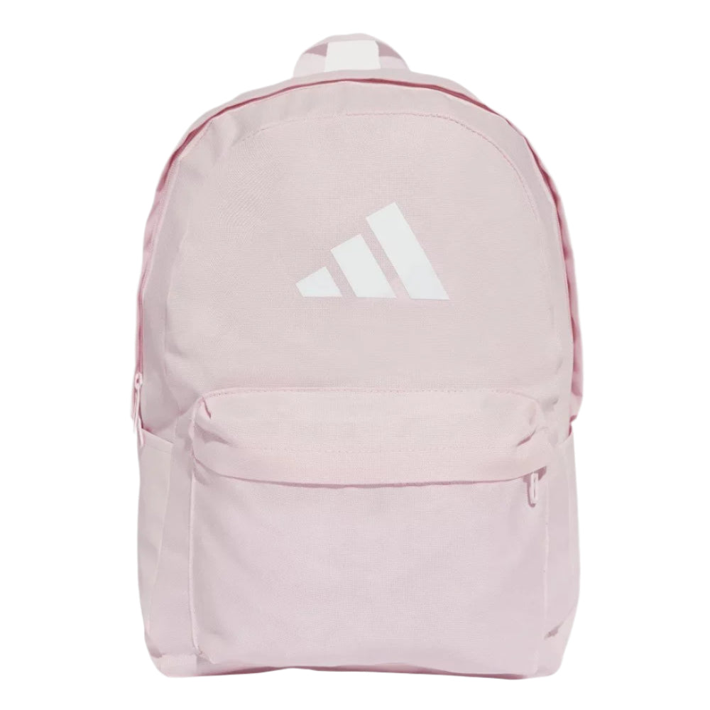 Adidas Classic 3 Bar Logo Backpack - Clear Pink/ White