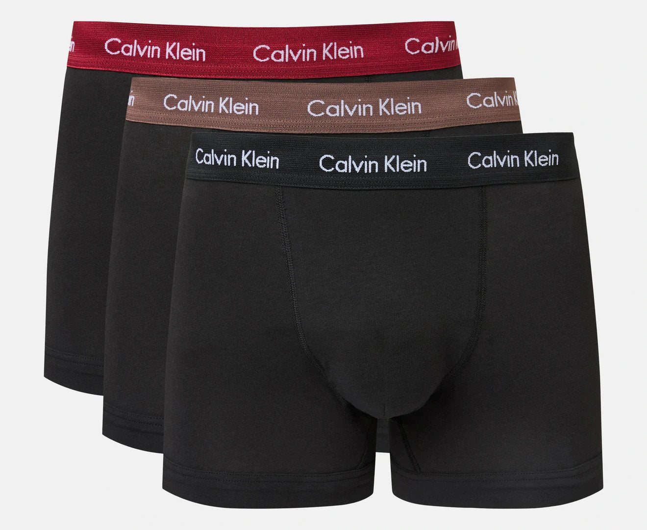 Calvin Klein Men's Cotton Stretch Trunks 3-Pack - Black