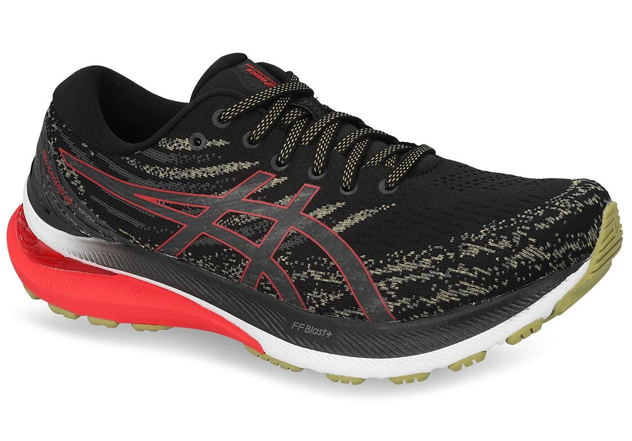 ASICS Men's GEL-Kayano 29 Running Shoes - Black/Electric Red