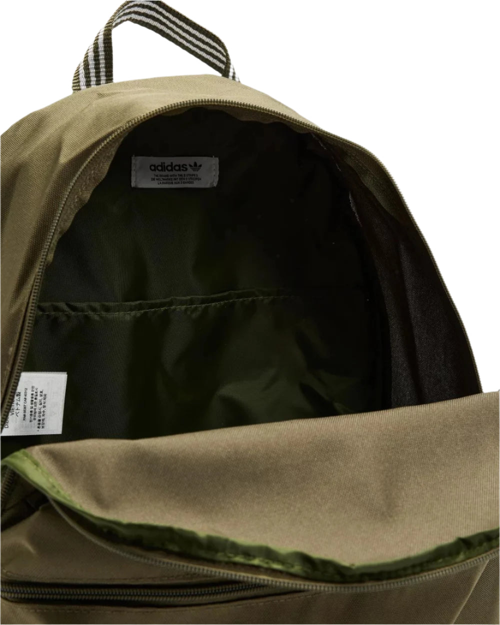 Adidas Adicolor Backpack - Olive Strata/ White