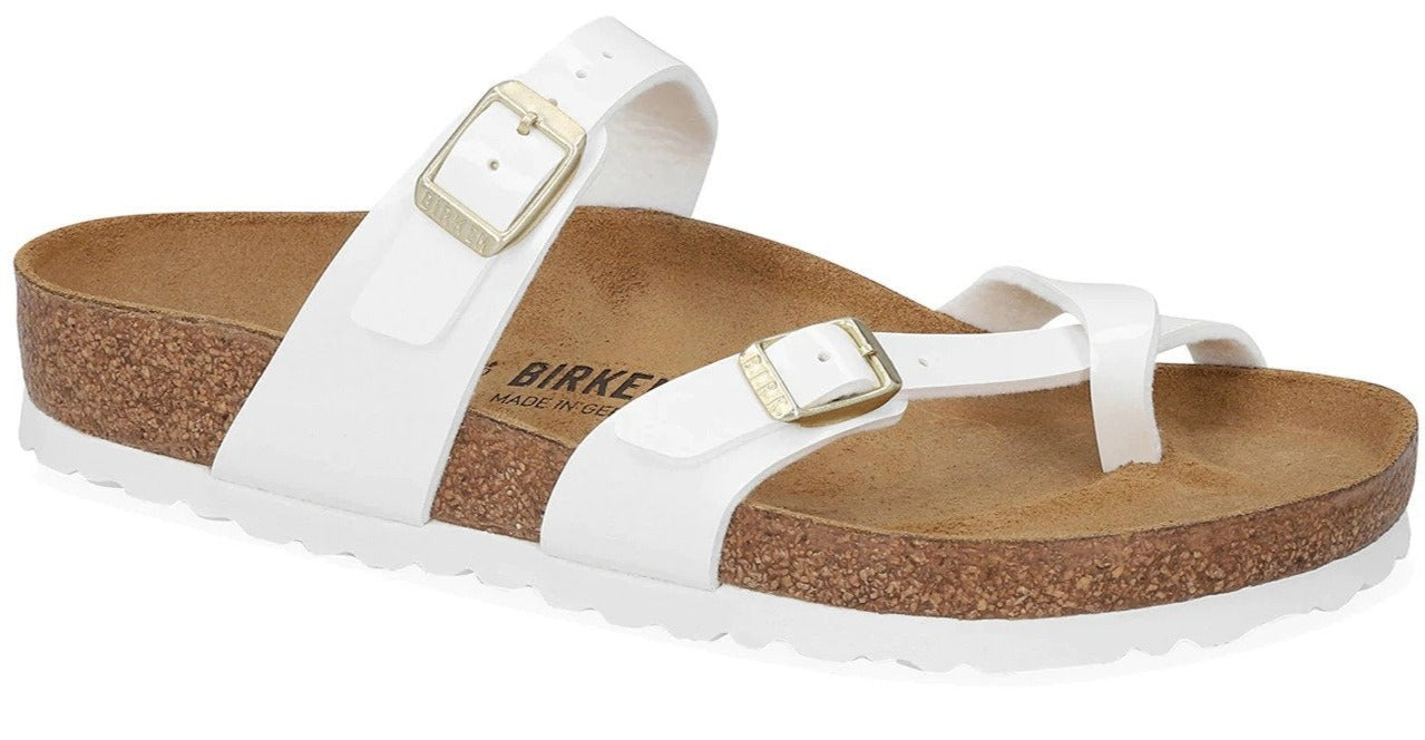 Birkenstock Unisex Mayari Regular Fit Sandals - White Patent