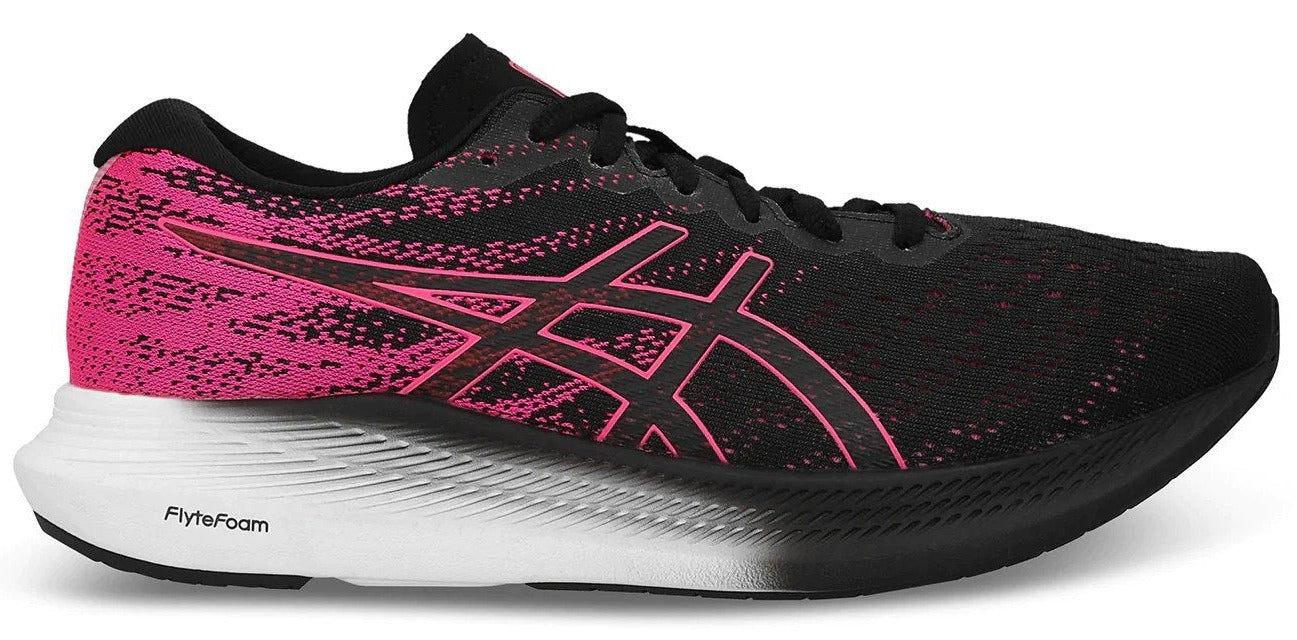 ASICS Women's EvoRide 3 Road Running Shoes - Black/Pink Glo