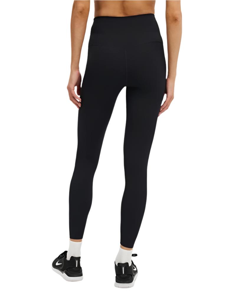 Nike Women's Zenvy Rib Gentle-Support High-Waisted 7/8 Leggings - Black/Black