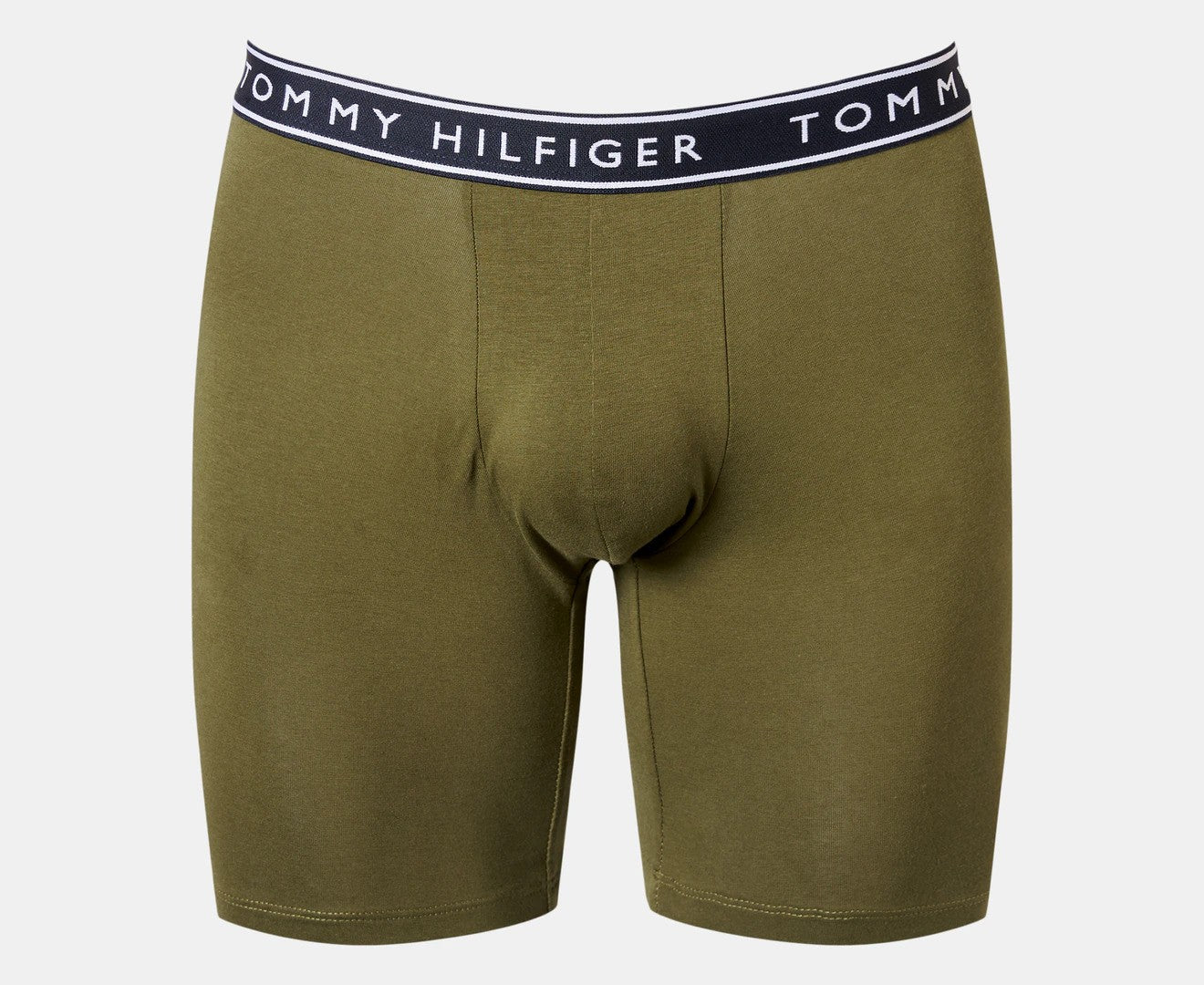 Tommy Hilfiger Men's Cotton Stretch Boxer Briefs 3-Pack - Green Tea/Midnight Blue/Grey