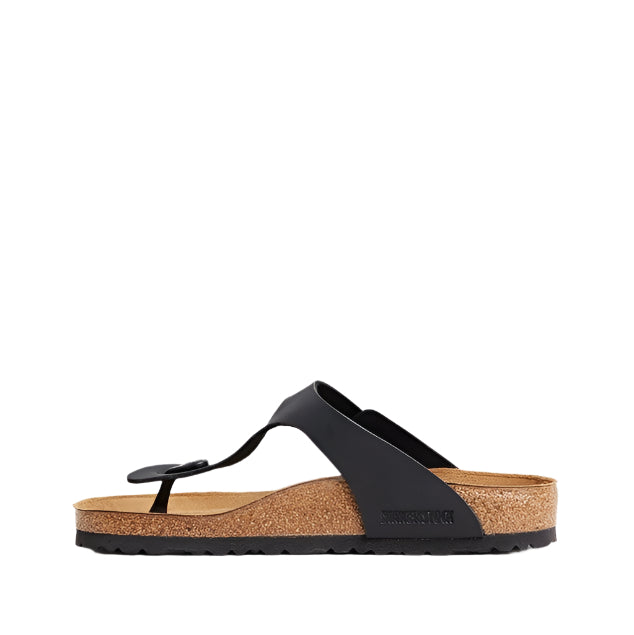 Birkenstock Unisex Regular Fit Gizeh Birko Flor  Sandals - Black