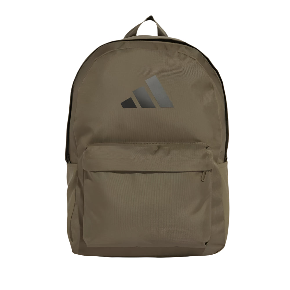 Adidas Classic 3 Bar Logo Backpack - Olive Strata/ Black