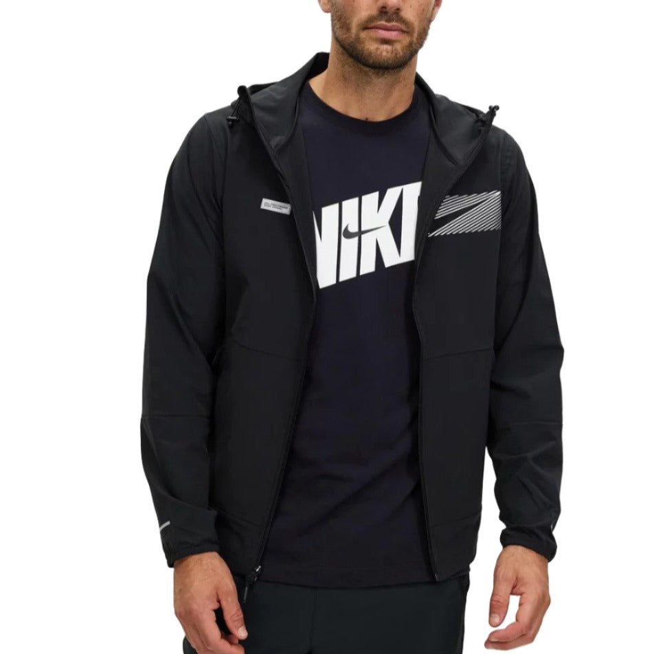 Nike Mens Unlimited Repel Hooded Versatile Jacket - Black