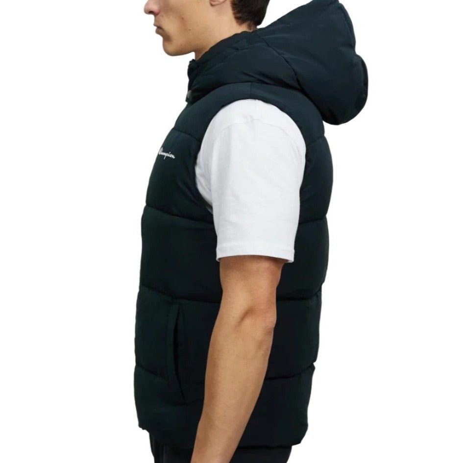 Champion Mens Rochester Athletic Puffer Vest - Black