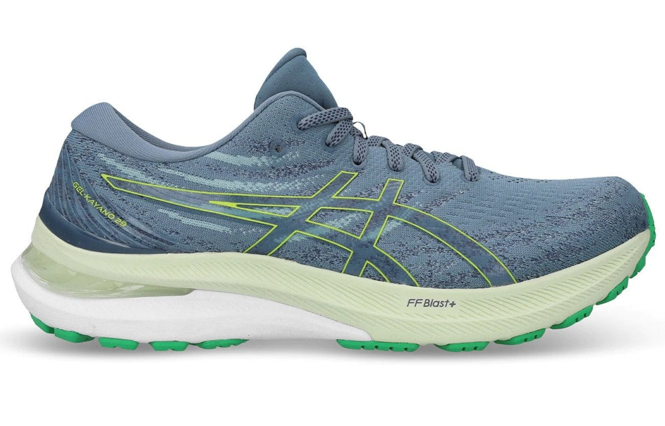 ASICS Men's GEL-Kayano 29 Running Shoes - Steel Blue/Lime Zest