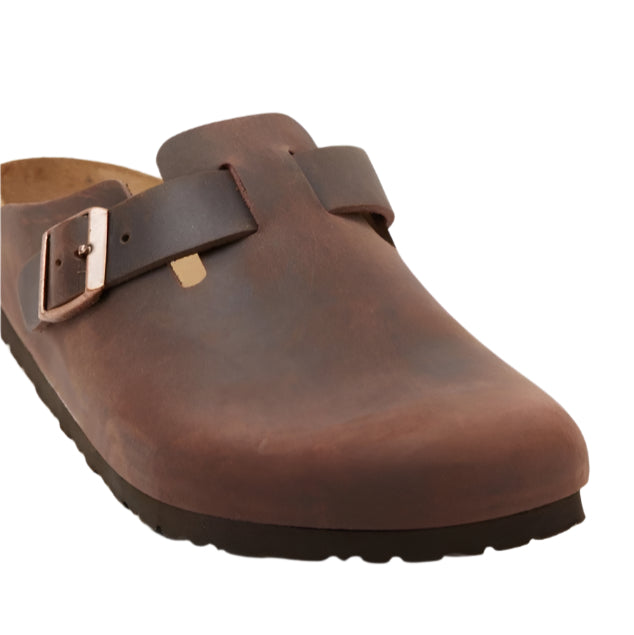 Birkenstock Unisex Regular Fit Boston - Oiled Leather Habana