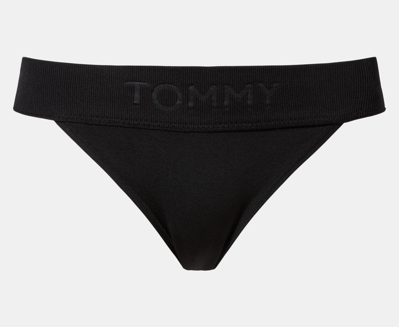 Tommy Hilfiger Women's Seamless String Bikini Briefs w/ Debossed Logo 3-Pack - Wine/Beige/Black