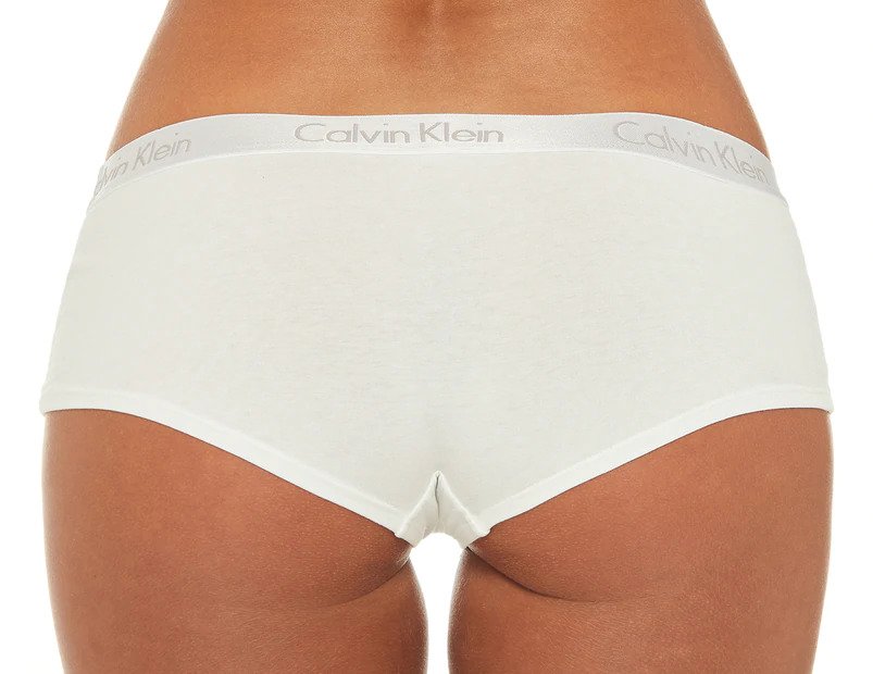 Calvin Klein Women's Motive Cotton Boyshorts 3-Pack - Black/Red