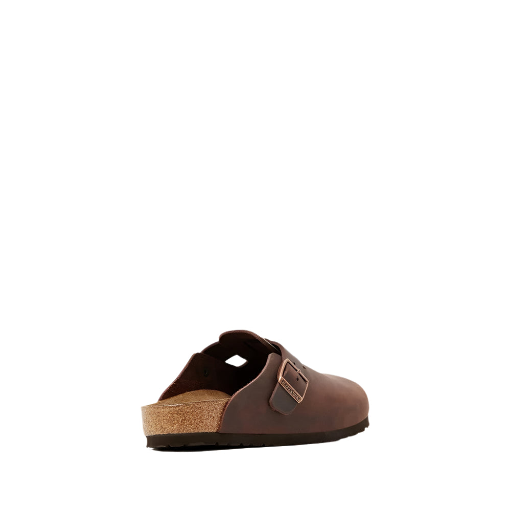 Birkenstock Unisex Regular Fit Boston - Oiled Leather Habana