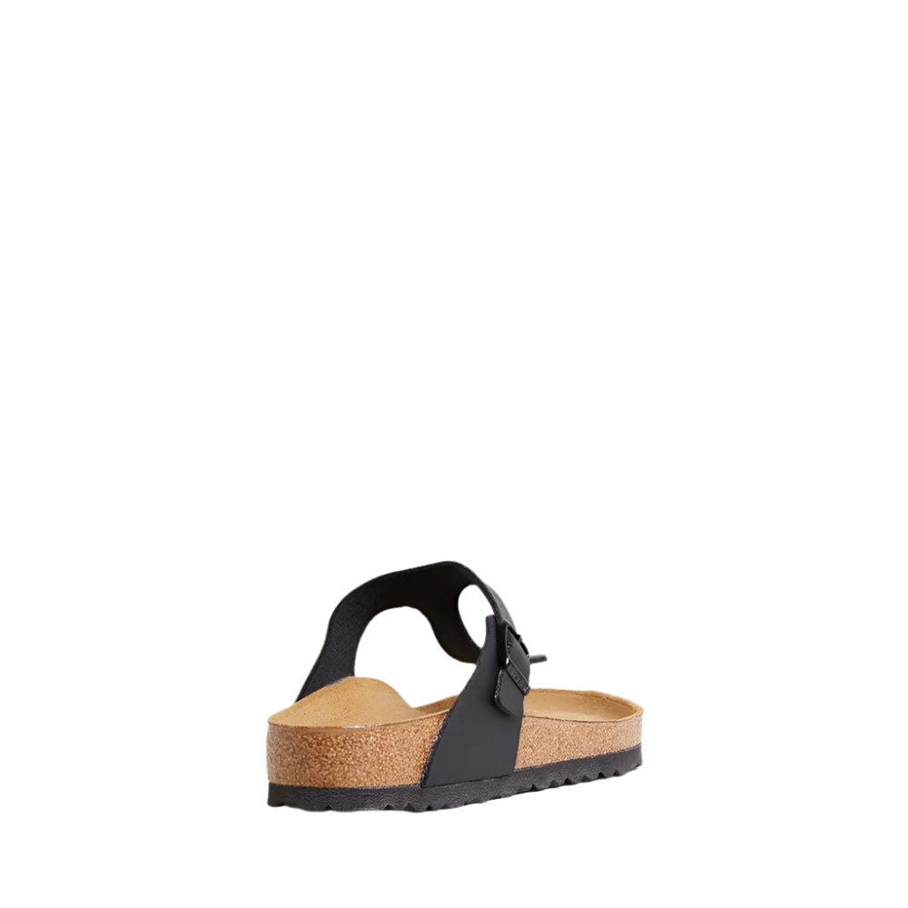 Birkenstock Unisex Regular Fit Gizeh Birko Flor  Sandals - Black