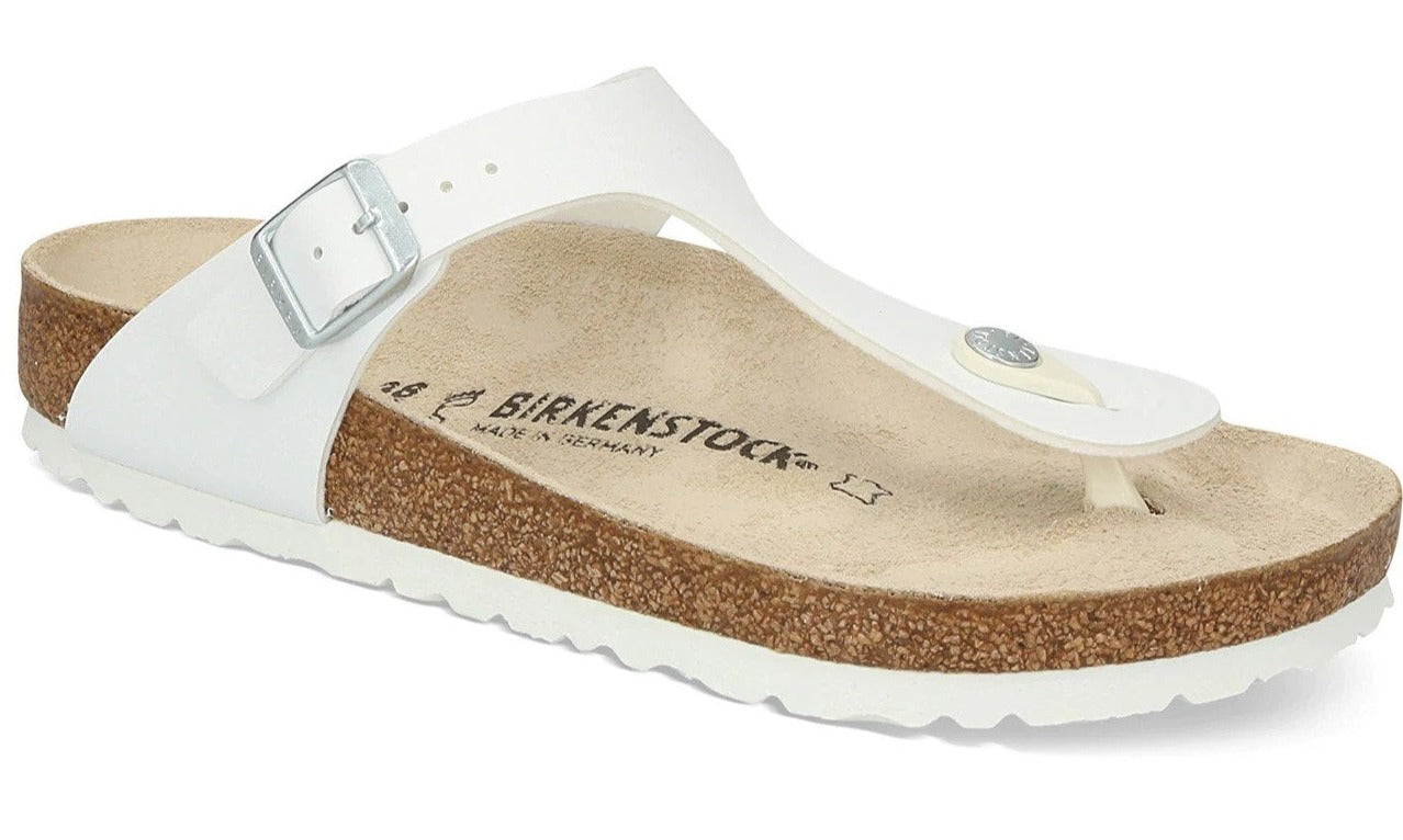 Birkenstock Unisex Gizeh Regular Fit Sandals - White