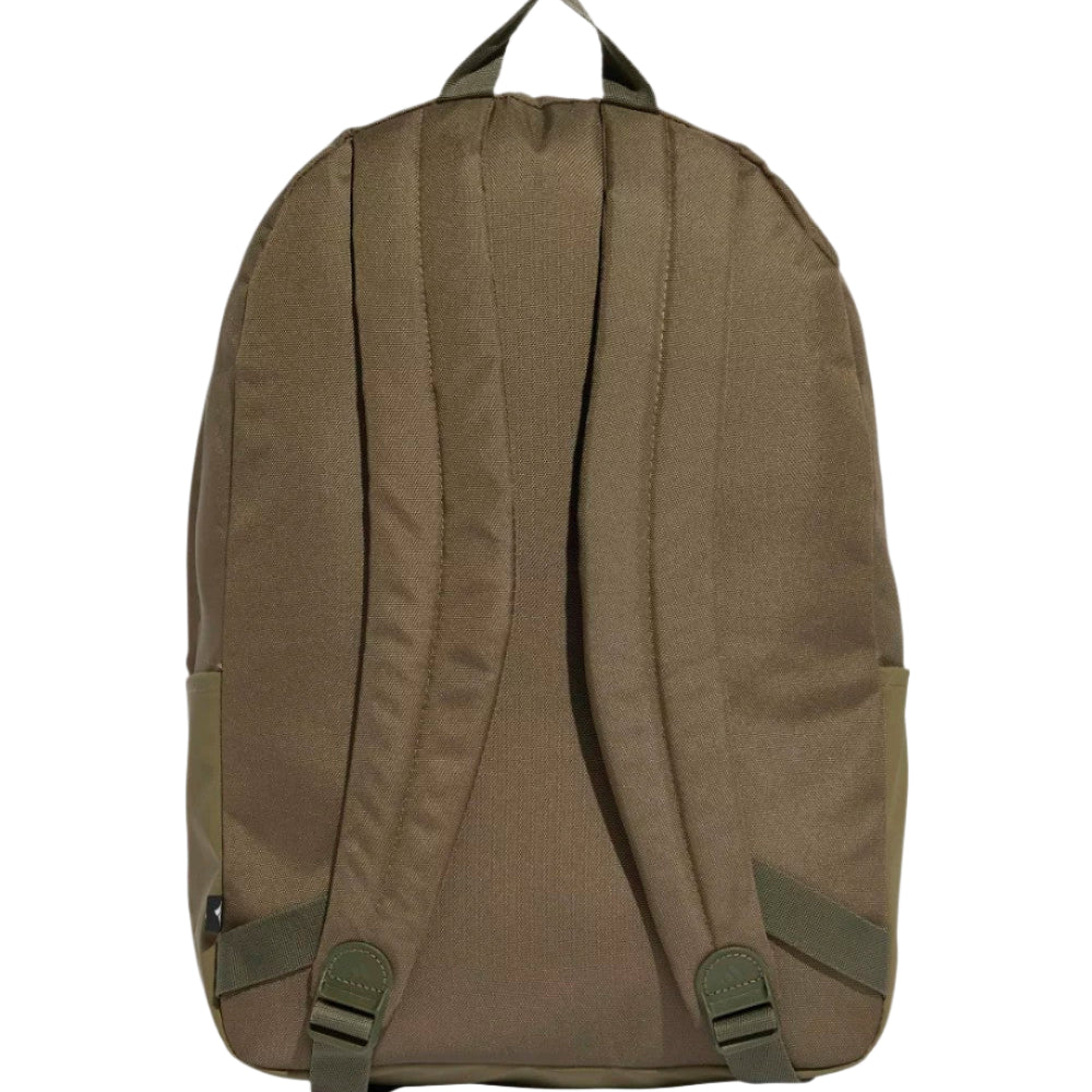 Adidas Classic 3 Bar Logo Backpack - Olive Strata/ Black