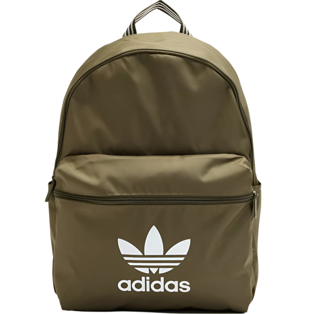 Adidas Adicolor Backpack - Olive Strata/ White